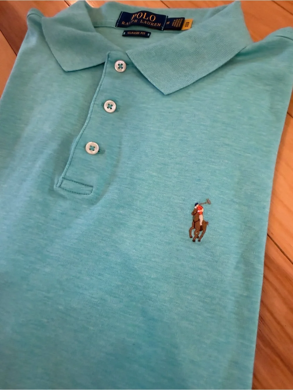 Polo by Ralph Lauren Light (turquoise) Blue Classic Fit Polo Short Sleeve Shirt
